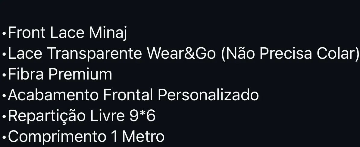 Front Lace Premim Lisa Preta 1M - Foto 4