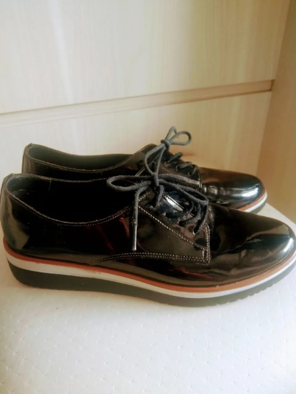 Sapato moleca 37 seminovo top de linha em ótimo estado