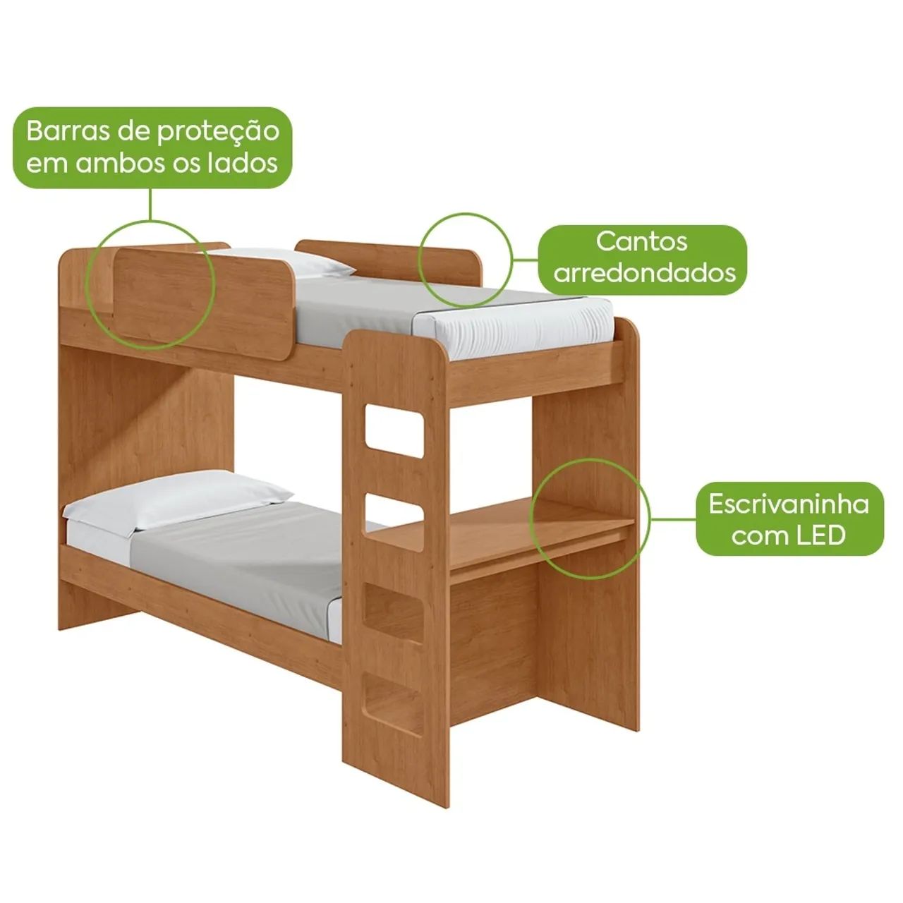 Beliche Solteiro Olga Amêndoa Clean - LOPAS/ pronta entrega  - Foto 4