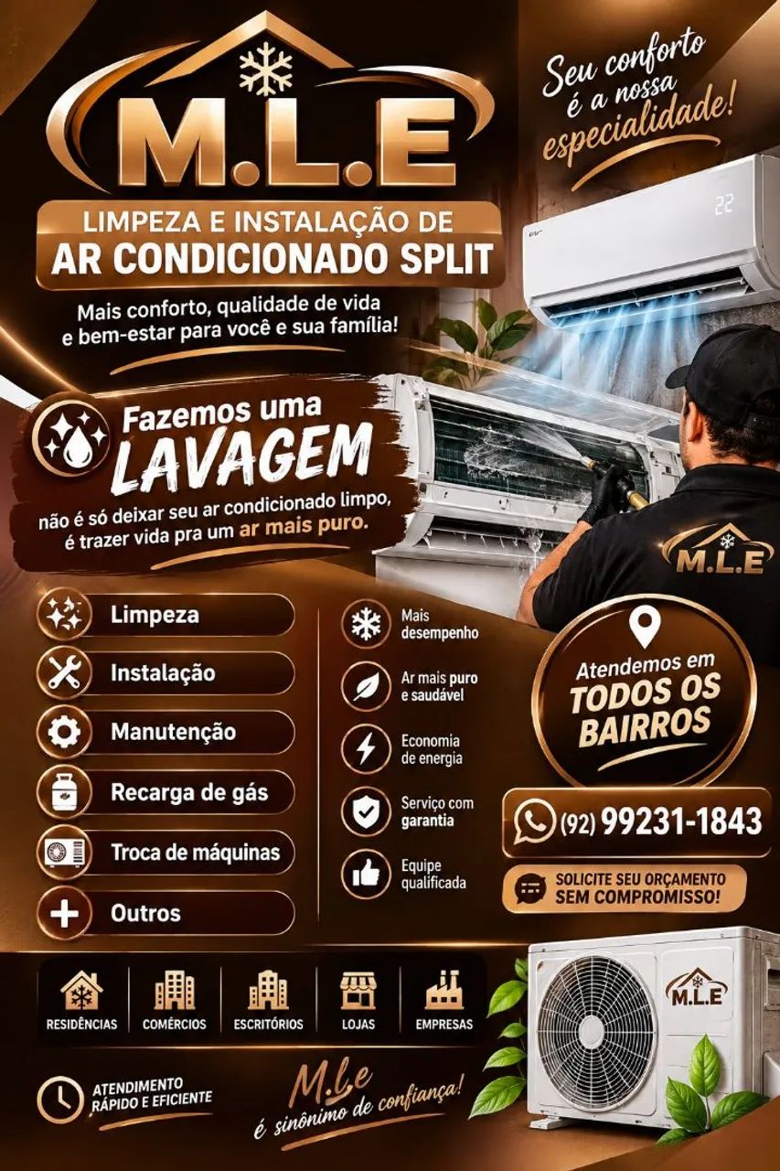 Limpeza de ar condicionado split 