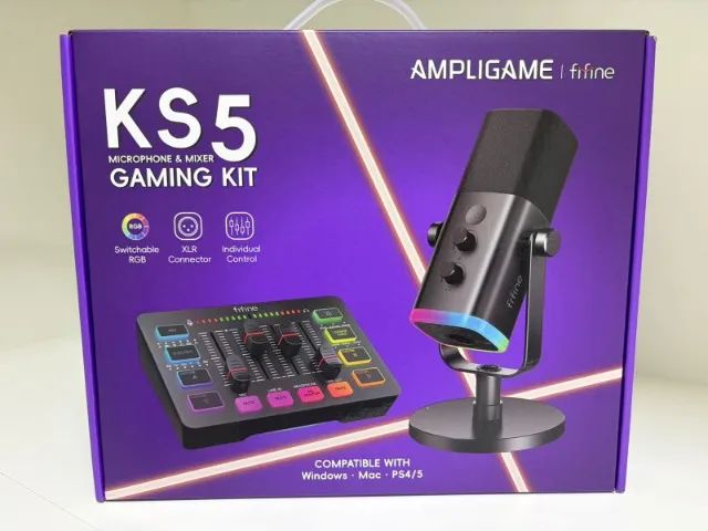 Kit Fifine Microfone + Mesa De Som - Microfones e Gravadores