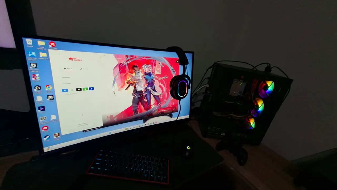 Pc gamer ryzen 5500 16 gb ram  rx 580