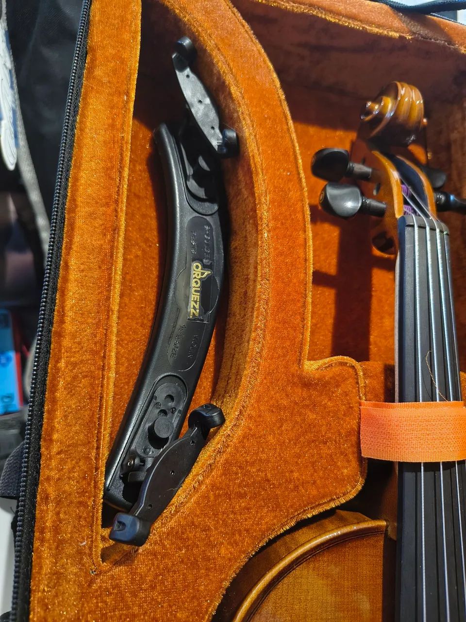 Violino Eagle, montado em ébano, modelo ve441 + Case, Breu e Arco/Ajustado por um Luthier - Foto 5