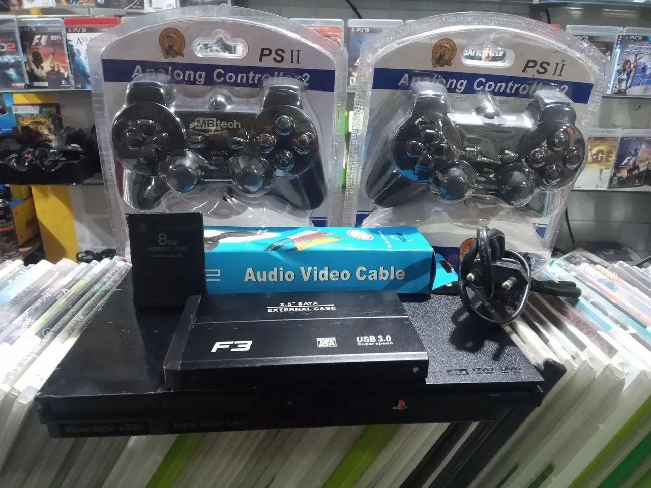 PS2 com 170 jogos - Foto 3