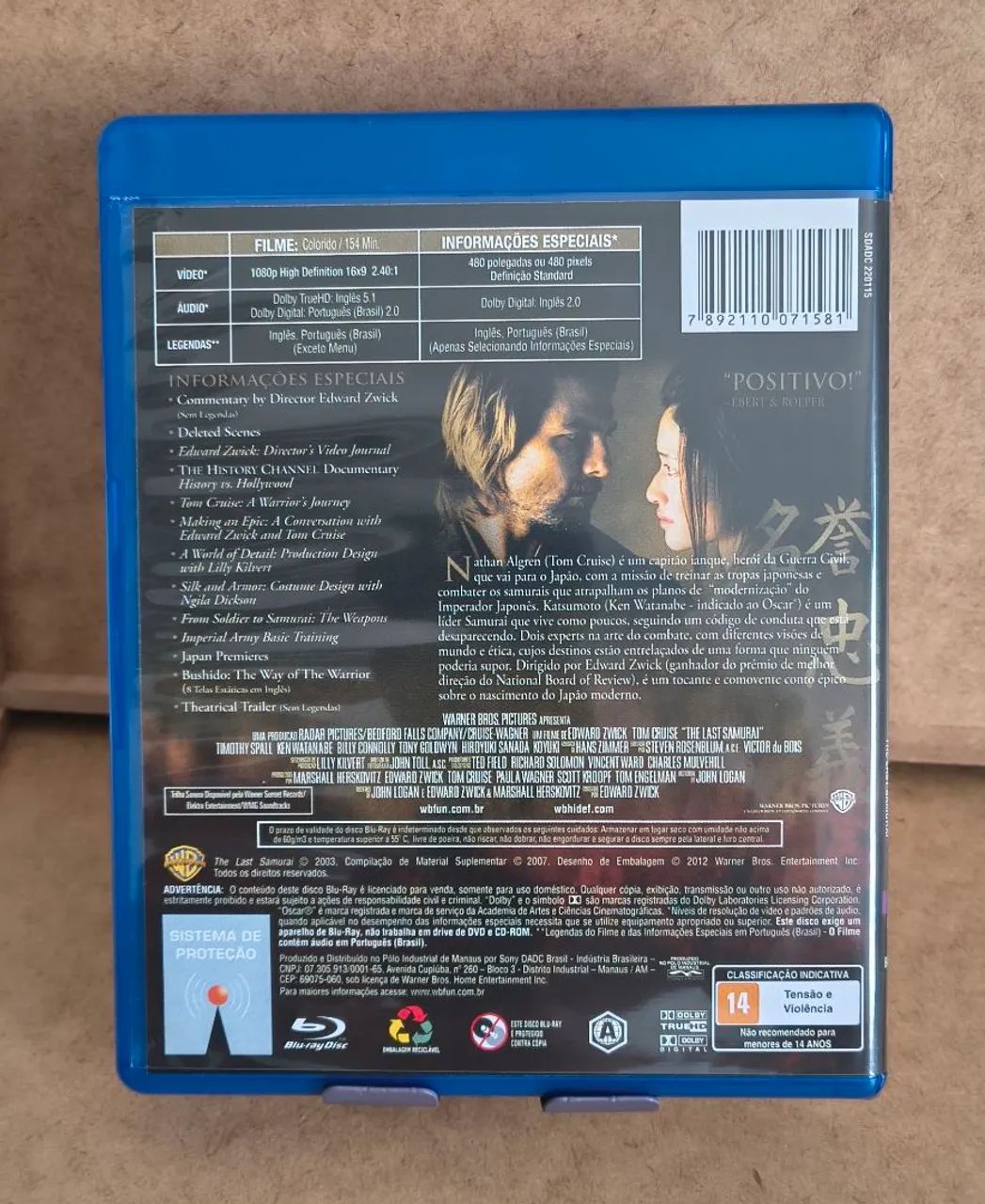 Bluray O Último Samurai - Foto 2