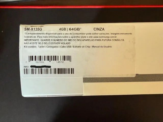 TABLET GALAXY TAB A11 NOVO LACRADO 64GB - Foto 2