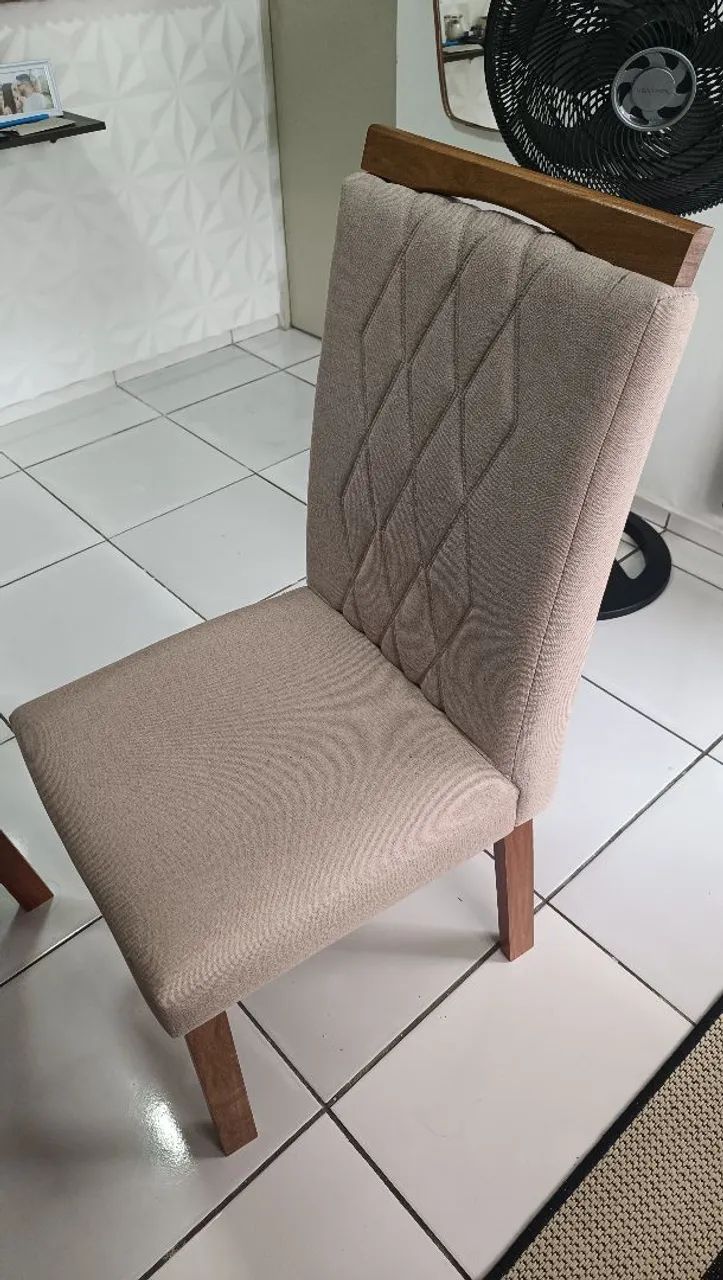 Mesa com 6 cadeiras de linho - Foto 3