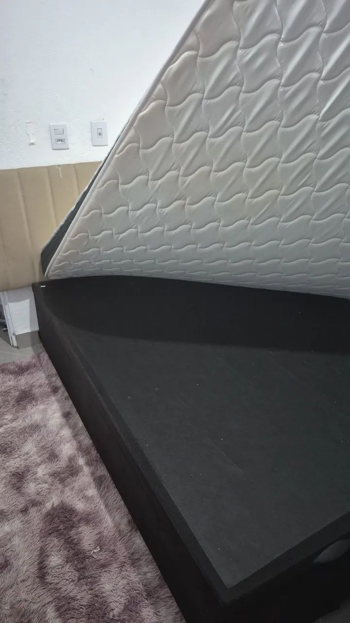 Cama box baú e colchão junto - Foto 4
