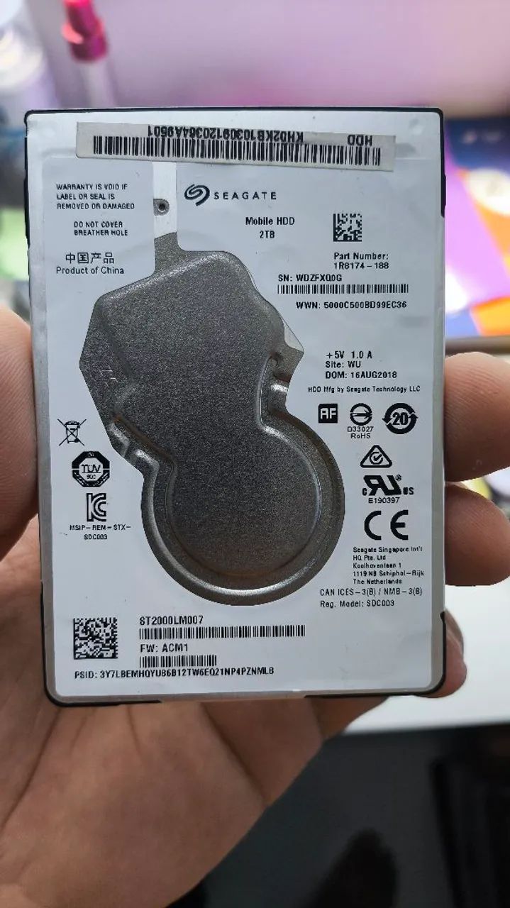 HD Seagate 2TB - 2.5