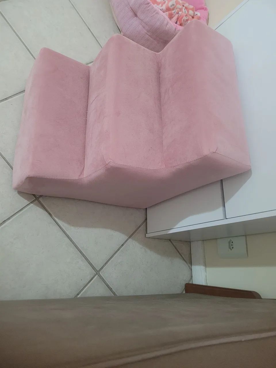 Escada para pet - Camurça Rosa  - Foto 3