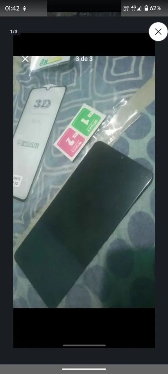Display para A12, M12, A32, S12 etc... 5g com película  - Foto 2