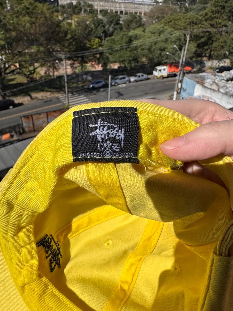 boné stussy amarelo regulável - Foto 4