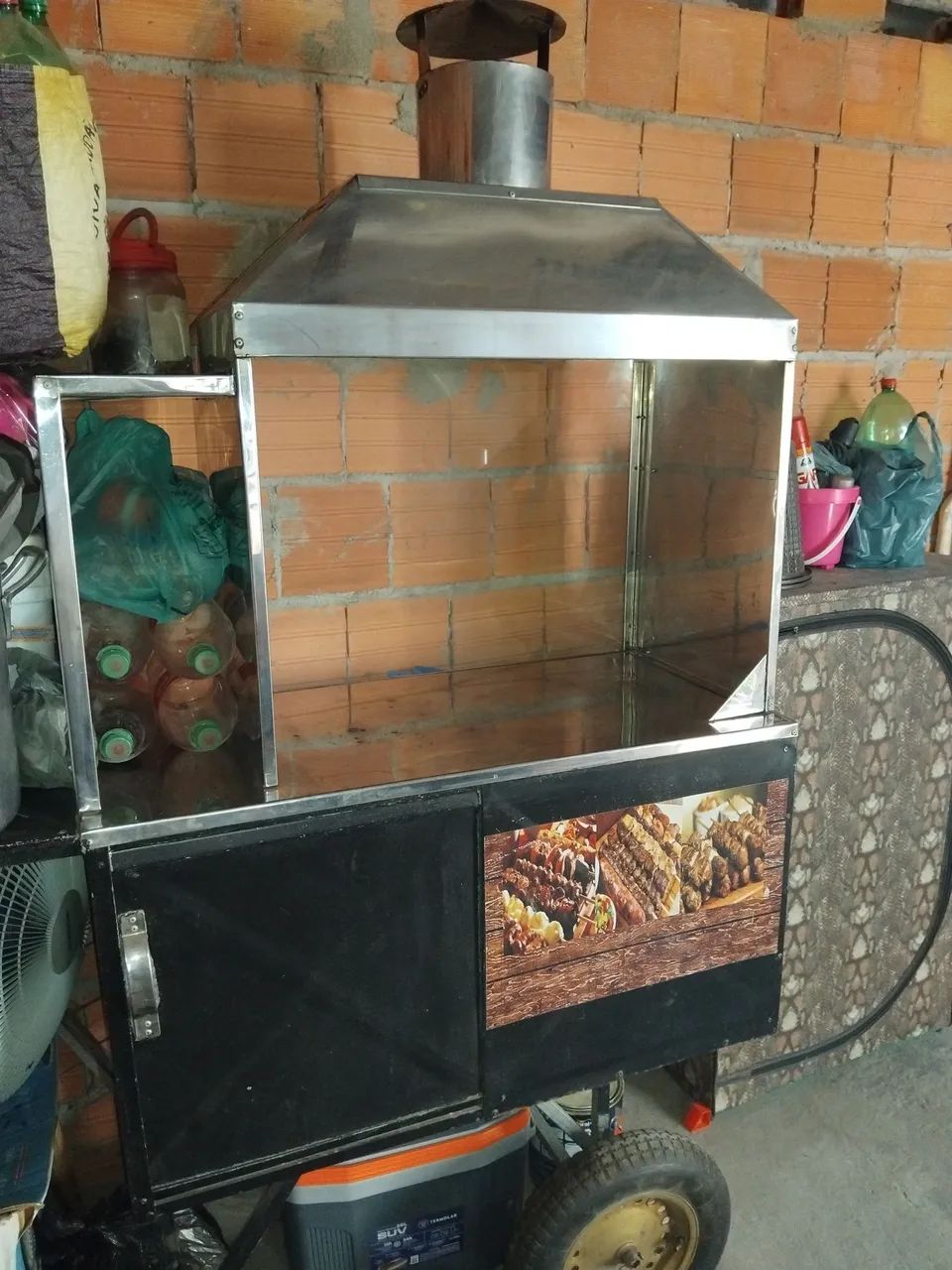 Carrinho de Churrasco,semi novo - Foto 5