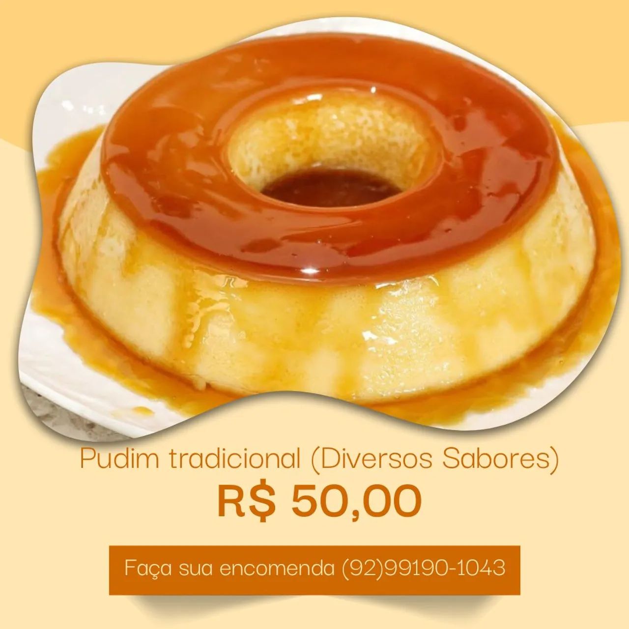 Pudim Tamanho grande 