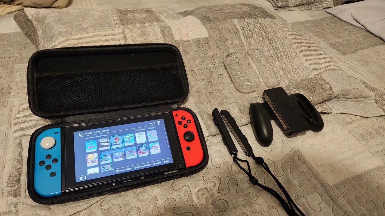 Switch v2  nintendo online 1 ano