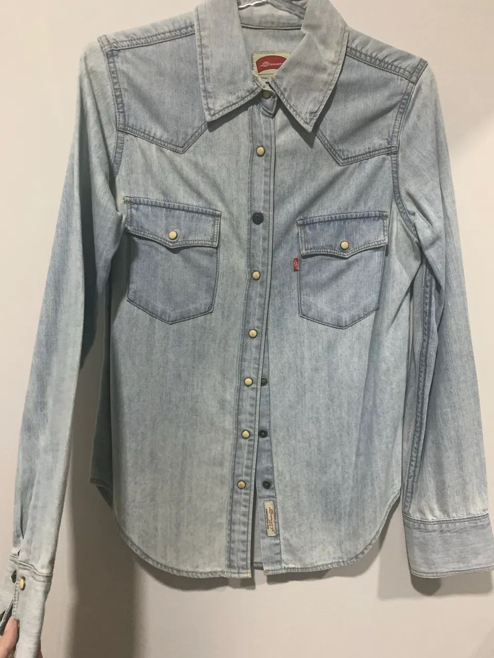 Camisa Jeans Sawary Feminina 