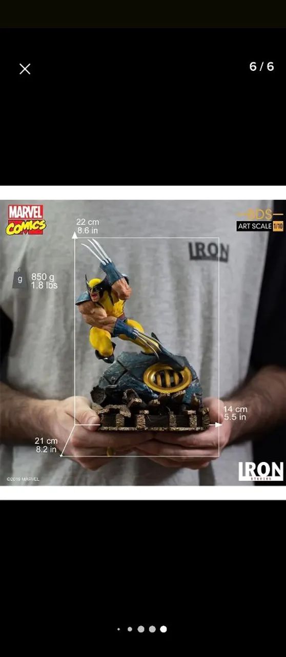 Wolverine 1/10 iron Studio - Hobbies e coleções - Planalto Ayrton