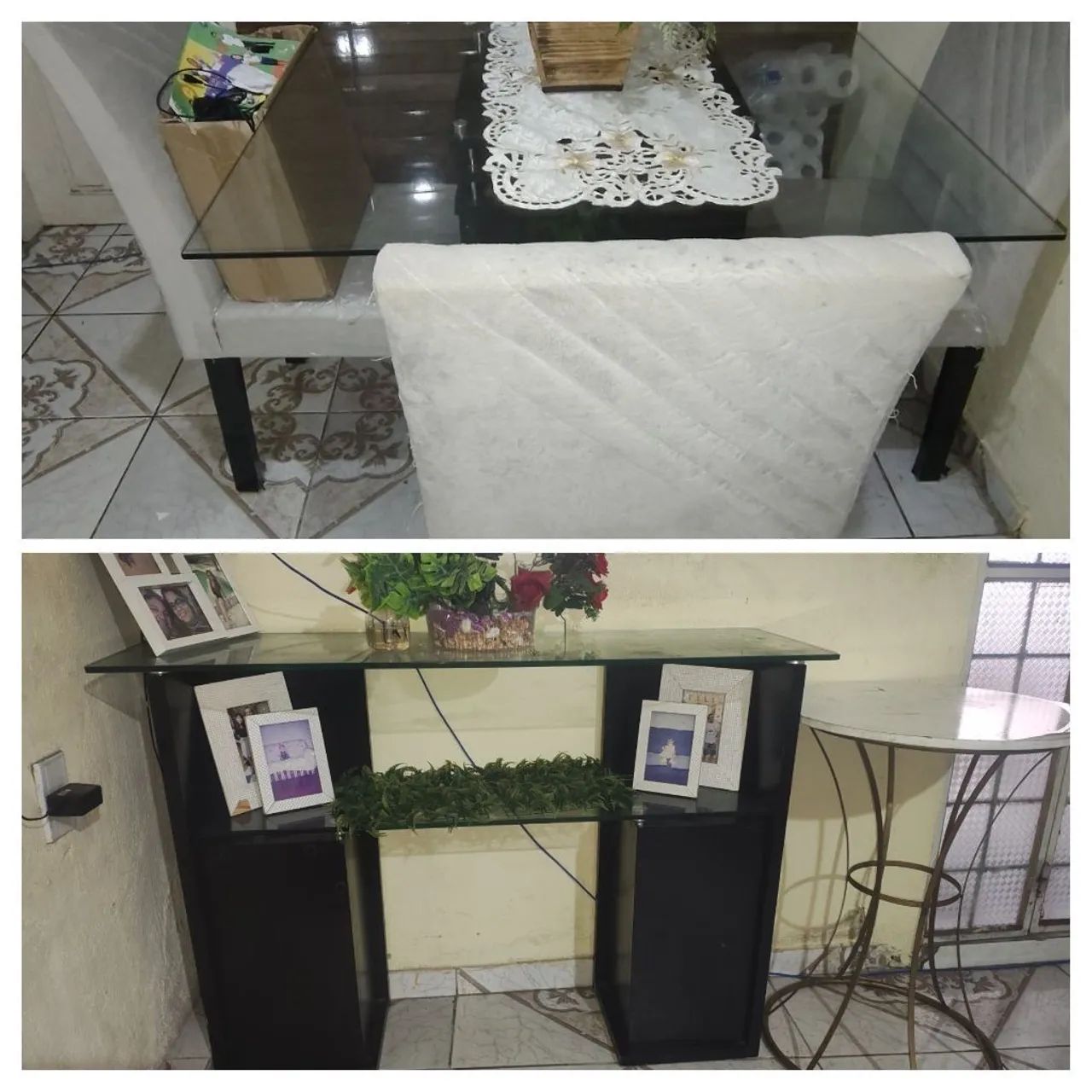 Conjunto sala jantar: mesa e aparador 