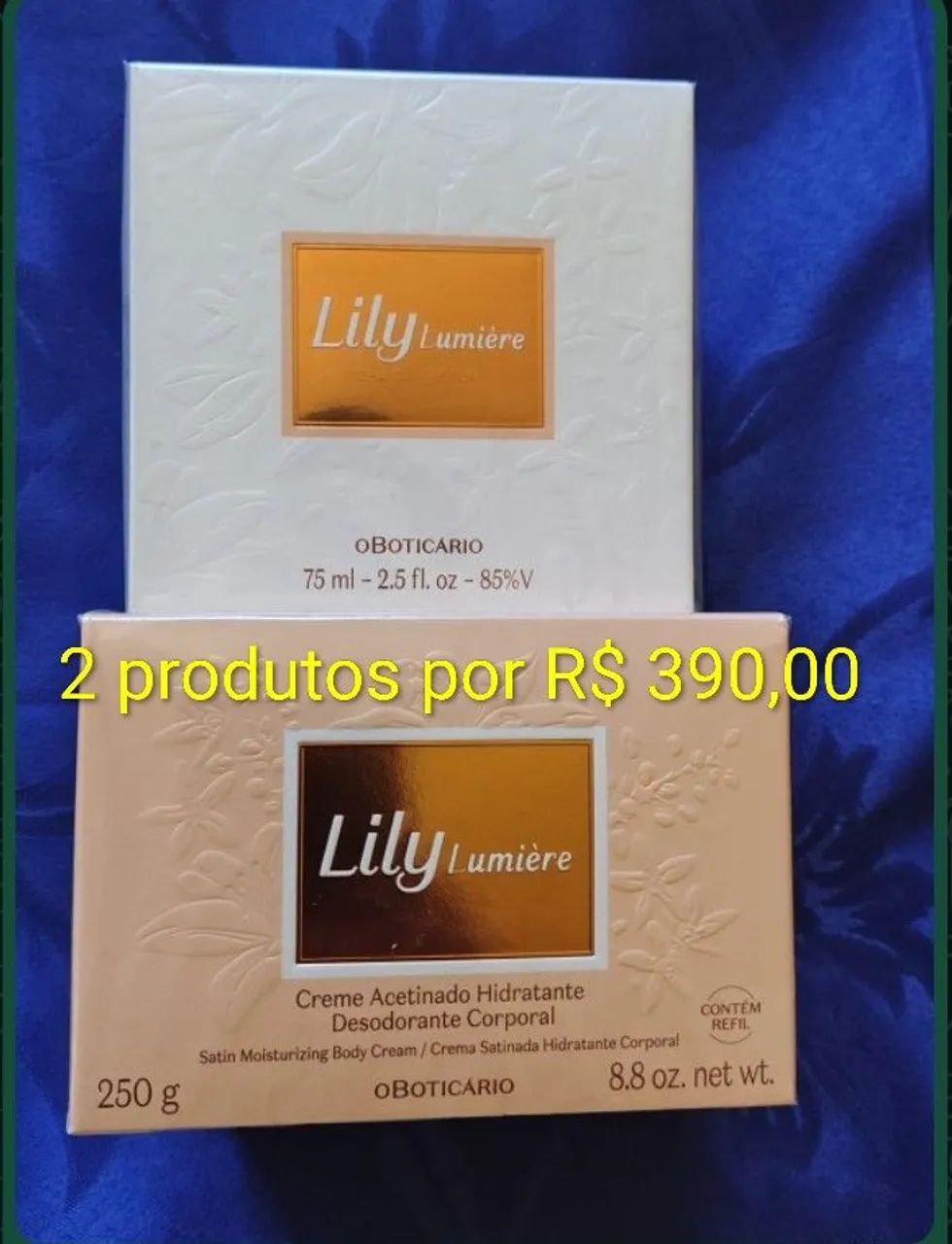 Super promoção de L'eau de Lily e Eau de Parfum Lyli com hidratante de pote. - Foto 5