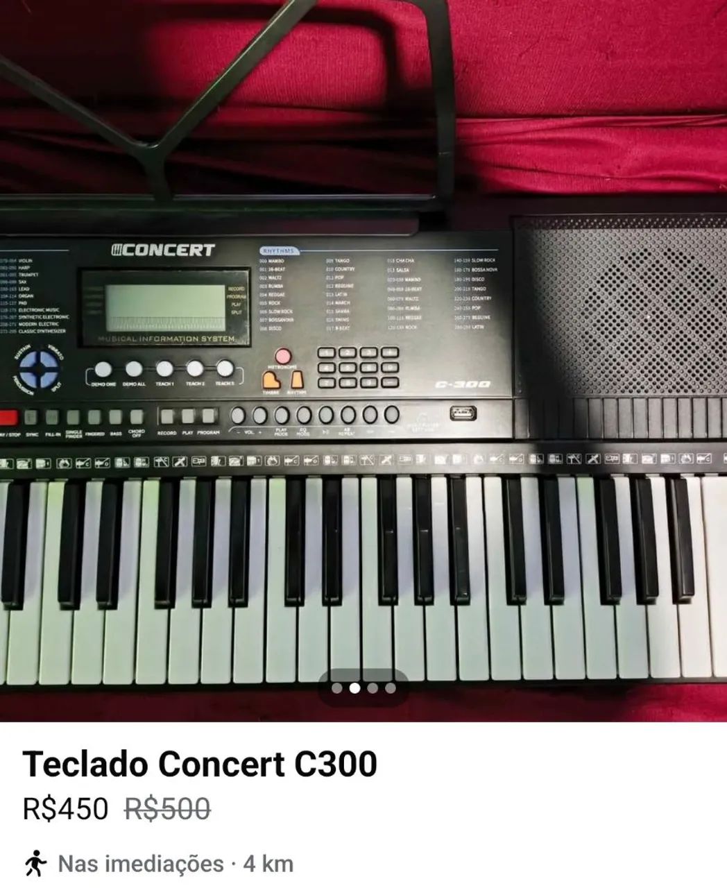 Teclado Concert C300 - Foto 3