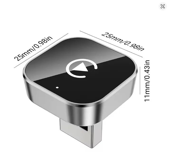 Adaptador Wireless 2 em 1 para CarPlay e Android Auto USB com Plug and Play - Foto 2