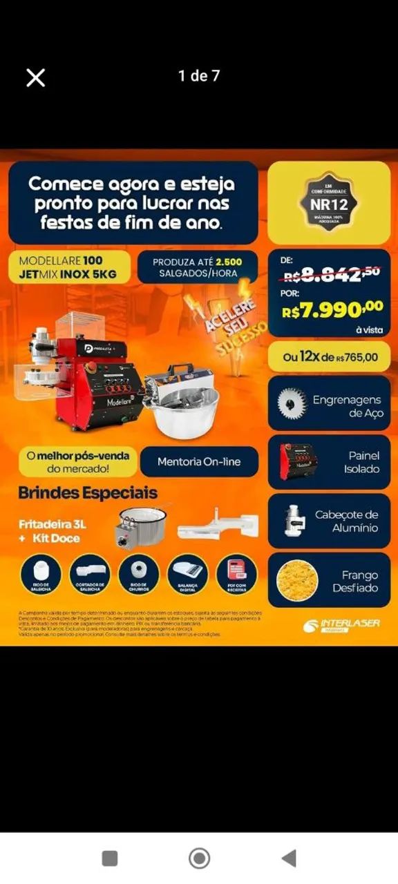 Maquinha modeladora de salgados  - Foto 3