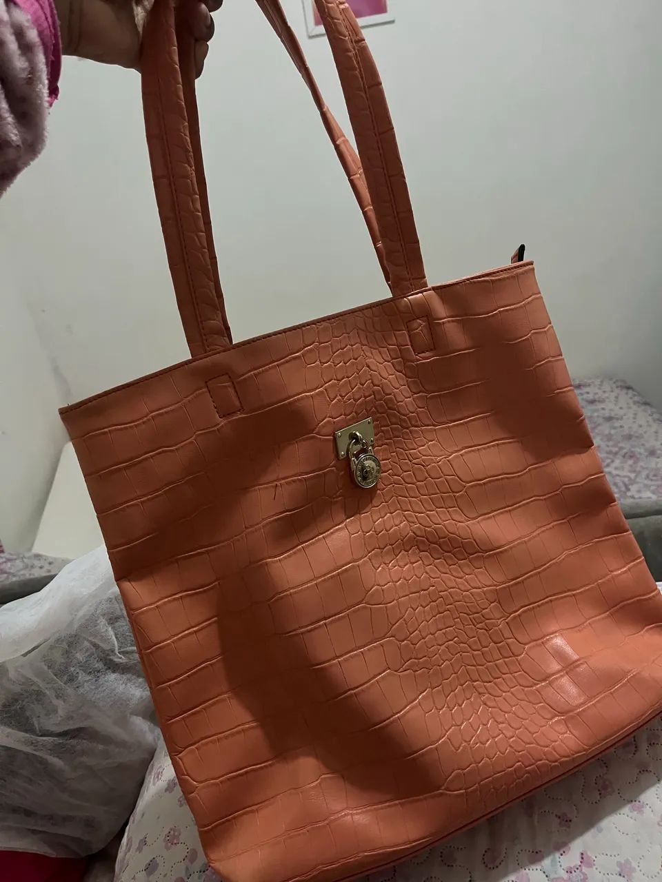 Bolsa grande couro 