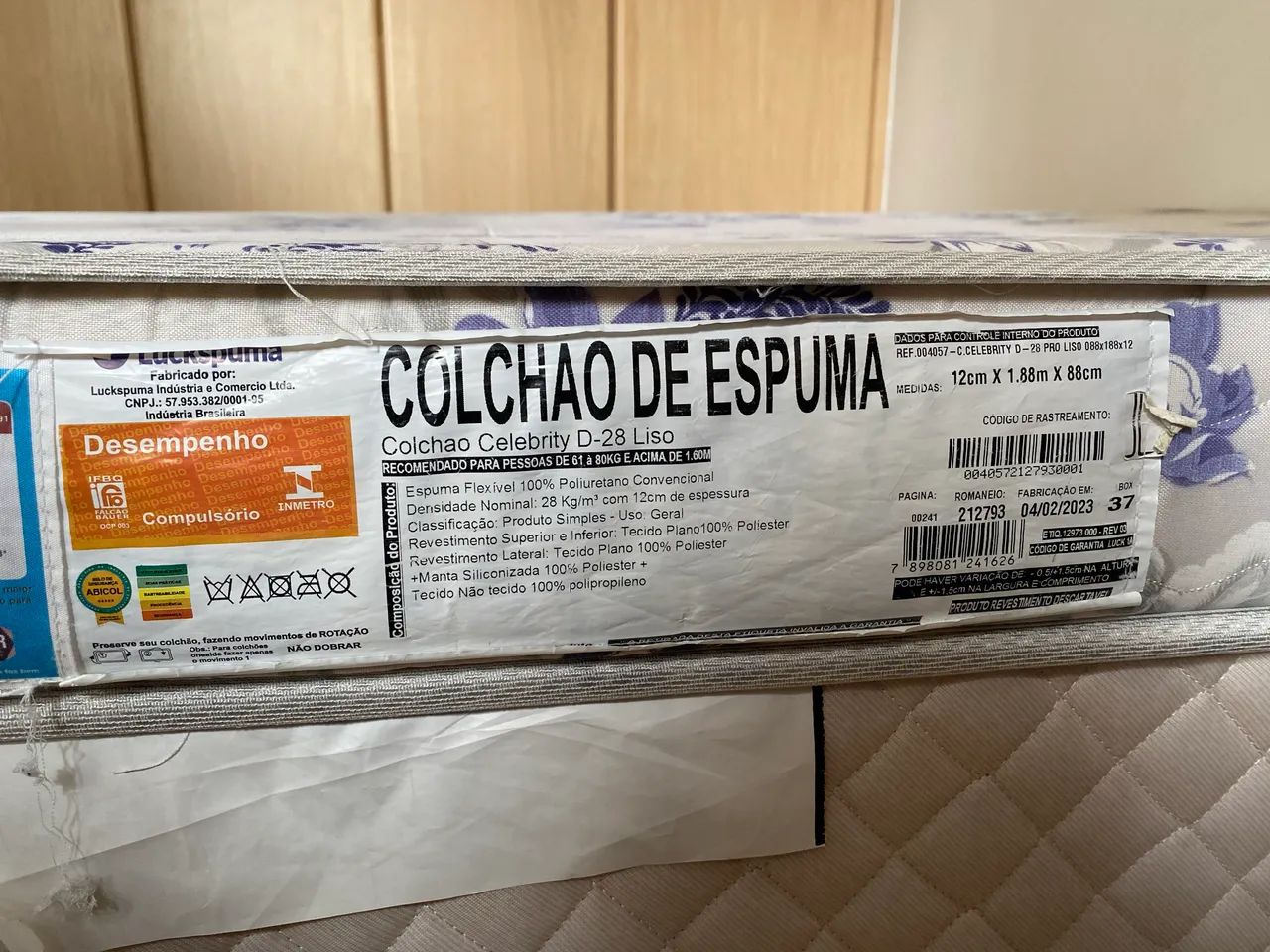 Cama Box Solteiro + Colchão solteiro semi usado  - Foto 3