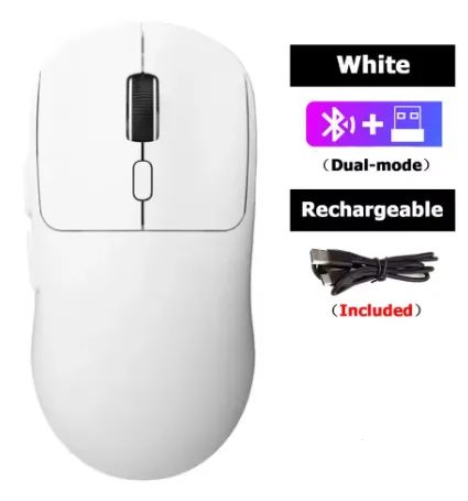 Mouse sem fio Recarregavel Dual modo Bluetooth e Wireless(USB) - Foto 4