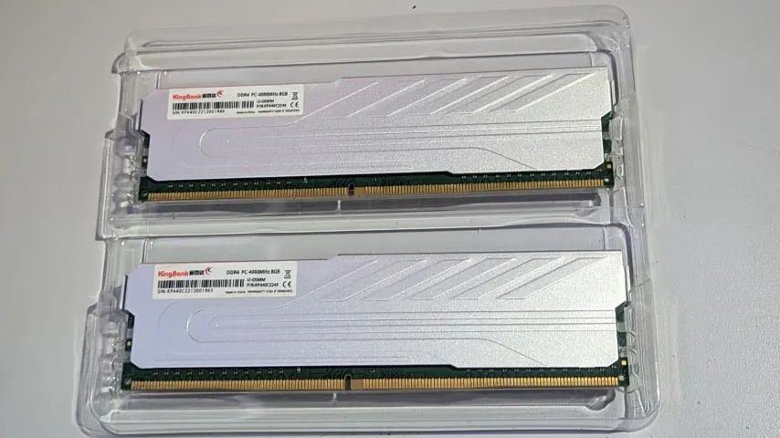 Kit Memória Ddr4 16gb (2x8gb) Kingbank 3200 A 4000mhz Xmp (Usado) - Foto 3
