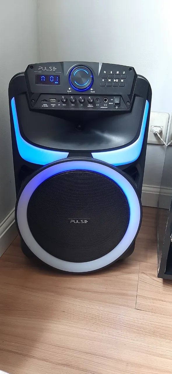 Caixa de Som Pulse, semi nova,alto falante 12 polegadas - Foto 3