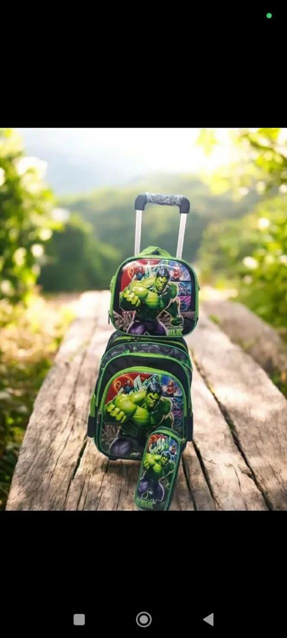 Kit mochila infantil HULK 