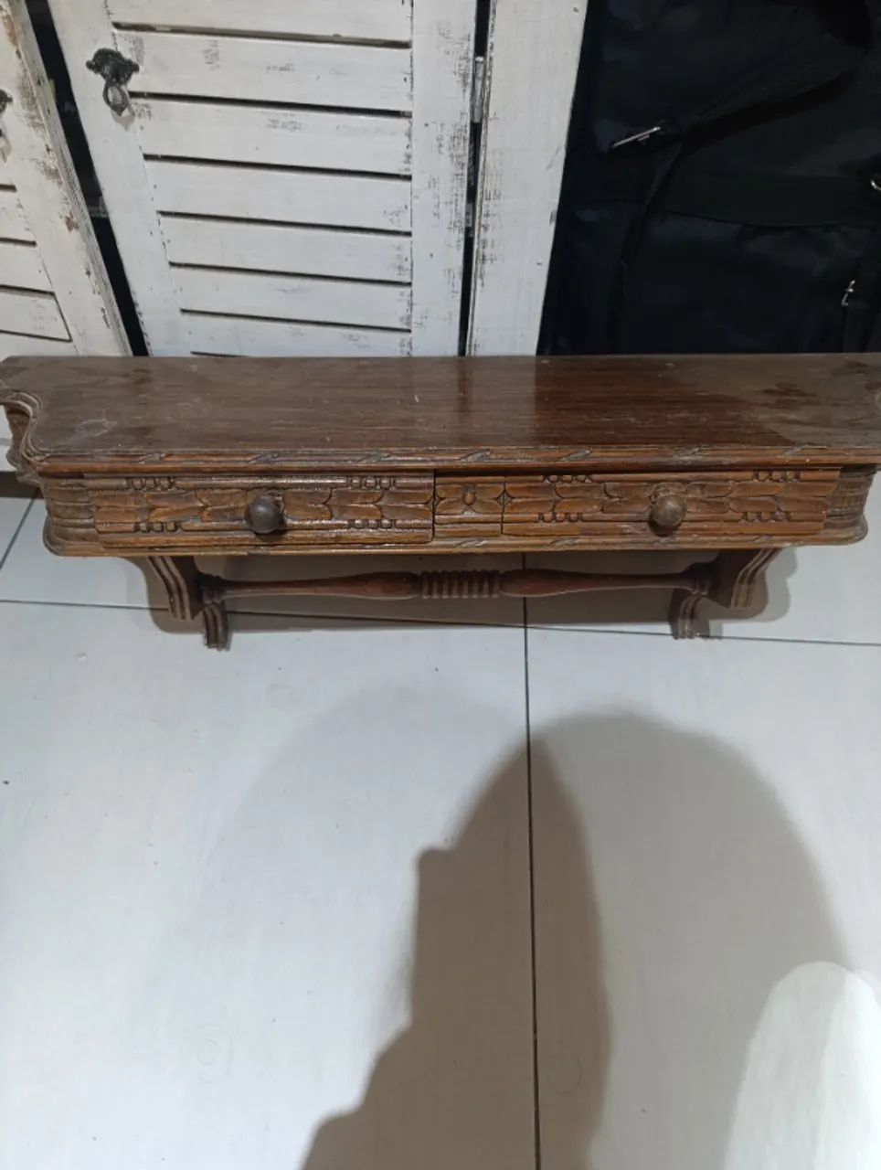 Console aparador em madeira maciça com Espelho  - Foto 2