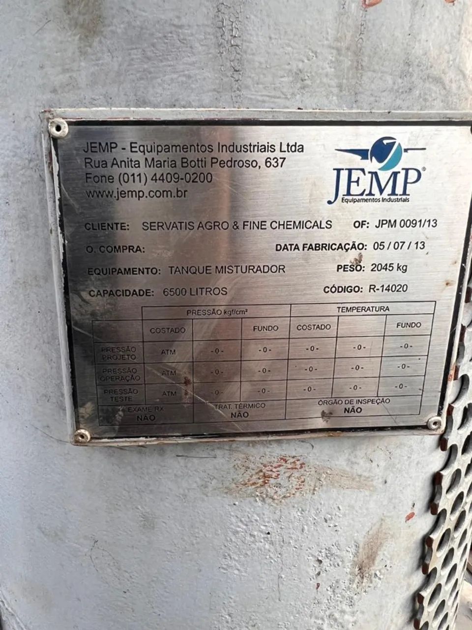 Tanque reator inox 6.500L  - Foto 2