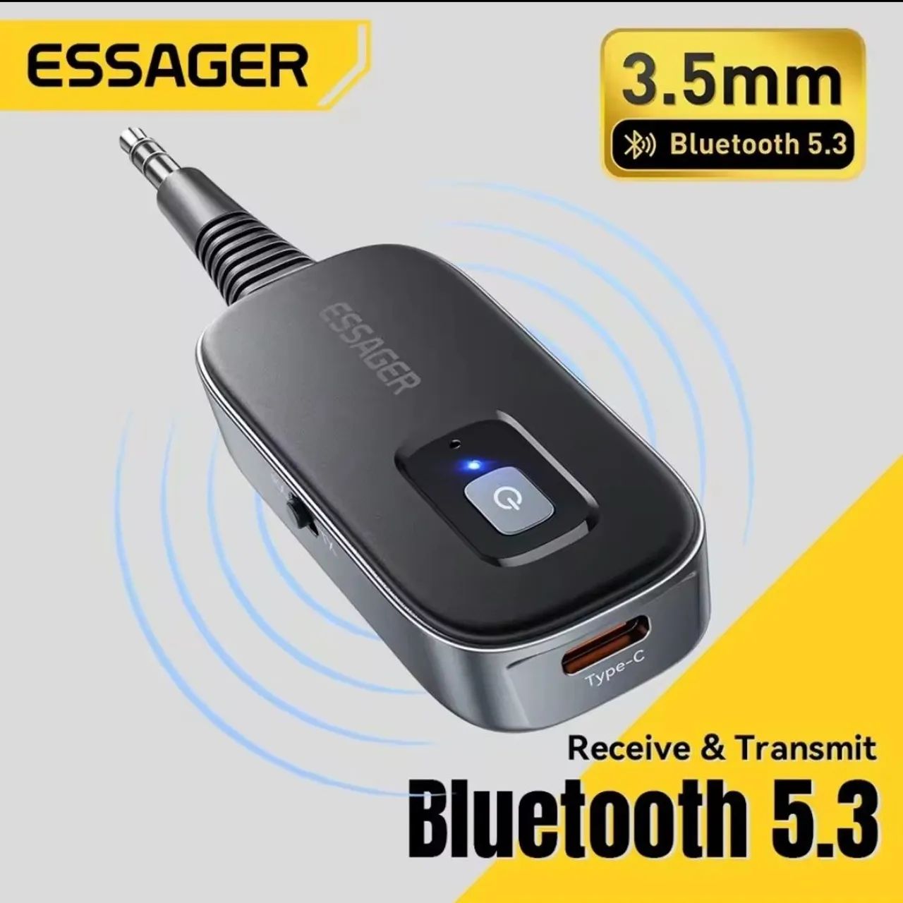 Essager 2 em 1 transmissor e receptor áudio universal  - Foto 3