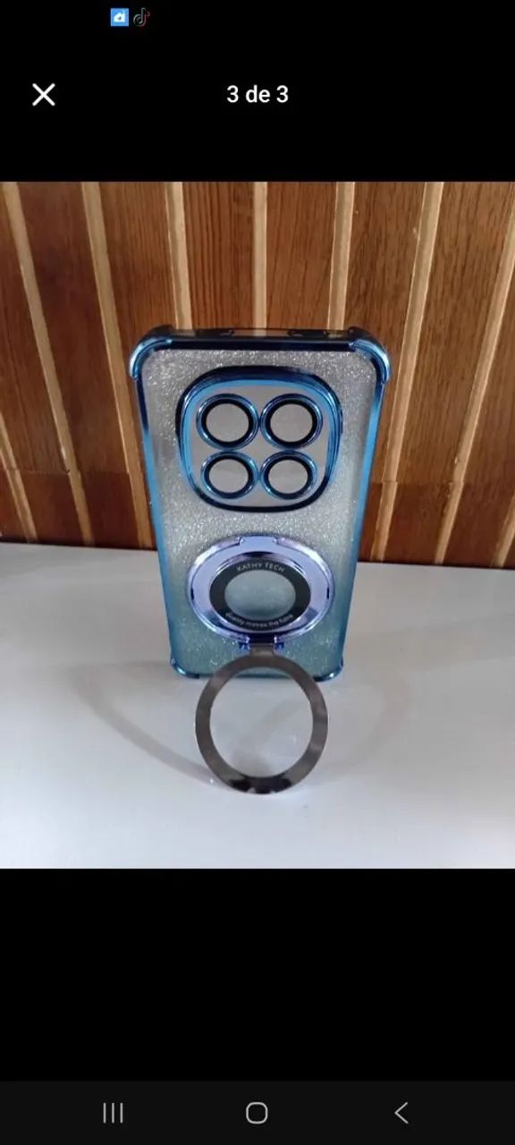 Capa de luxo Xiaome Note 15 Pro  - Foto 3