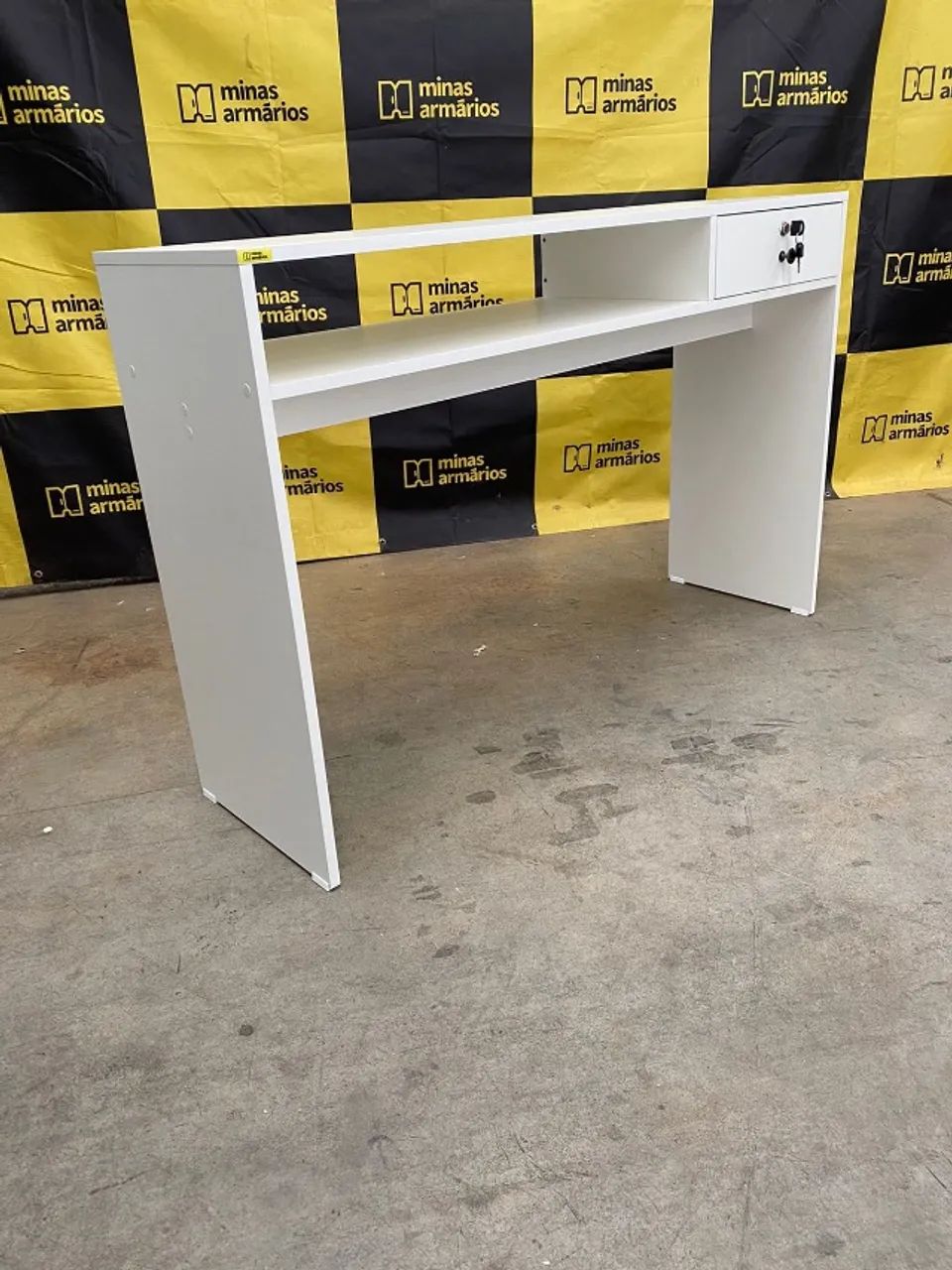Escrivaninha MDF Com 01 gaveta 78x120x35 - Foto 4