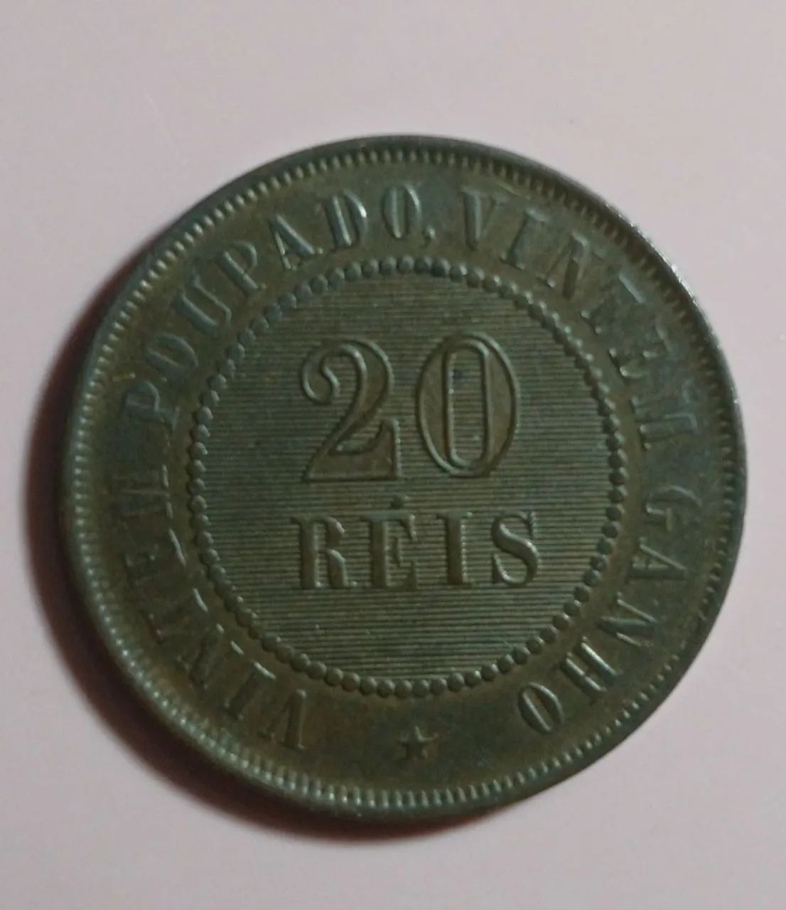 Moeda 20 Réis ano 1.910
