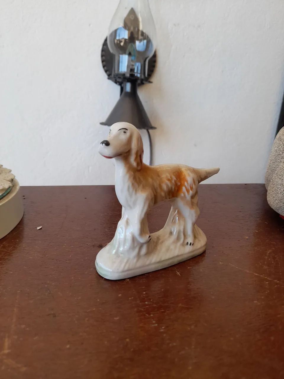 Bibelo cachorro de louça