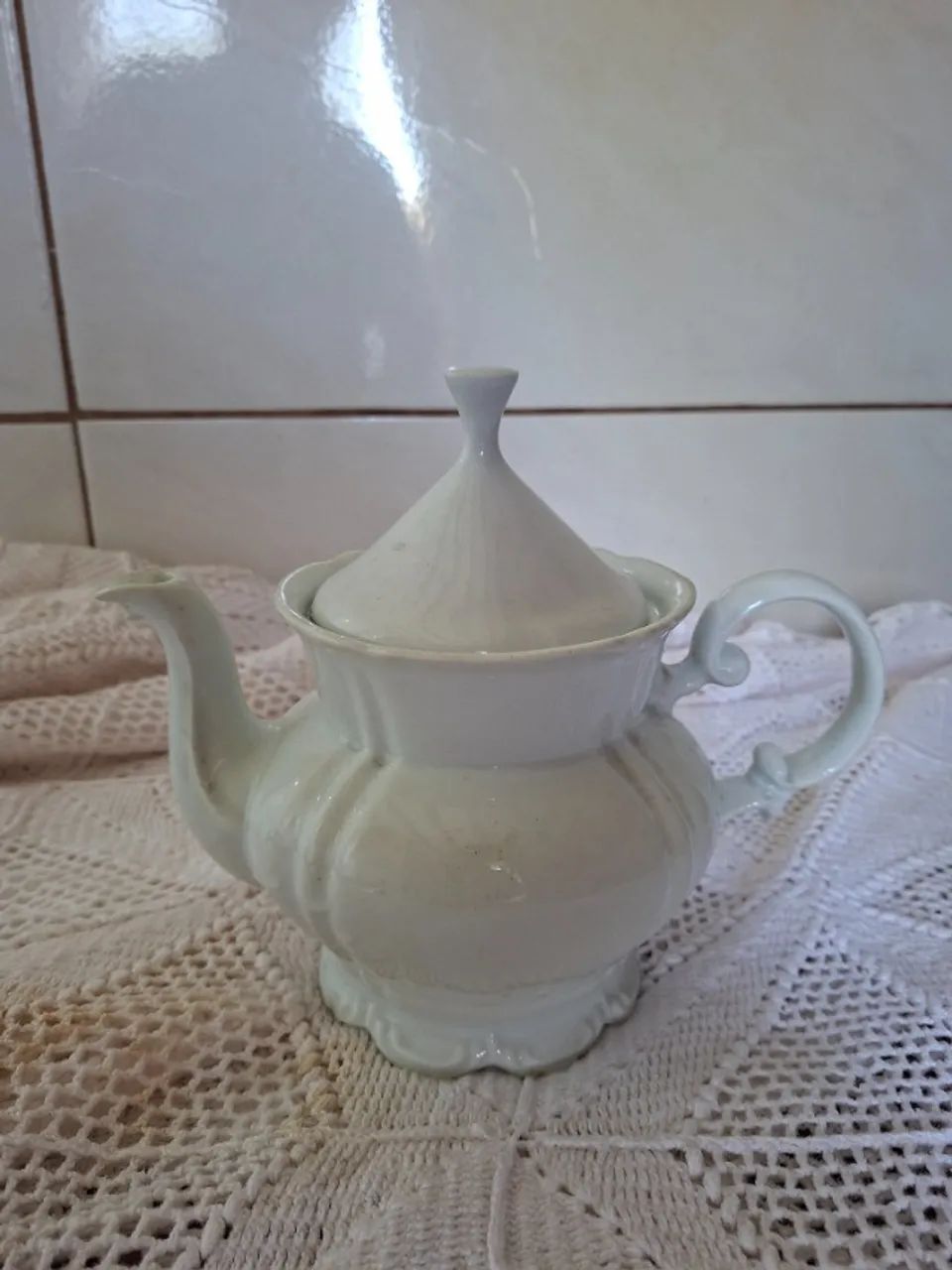 Lindo bule antigo de porcelana - Foto 2