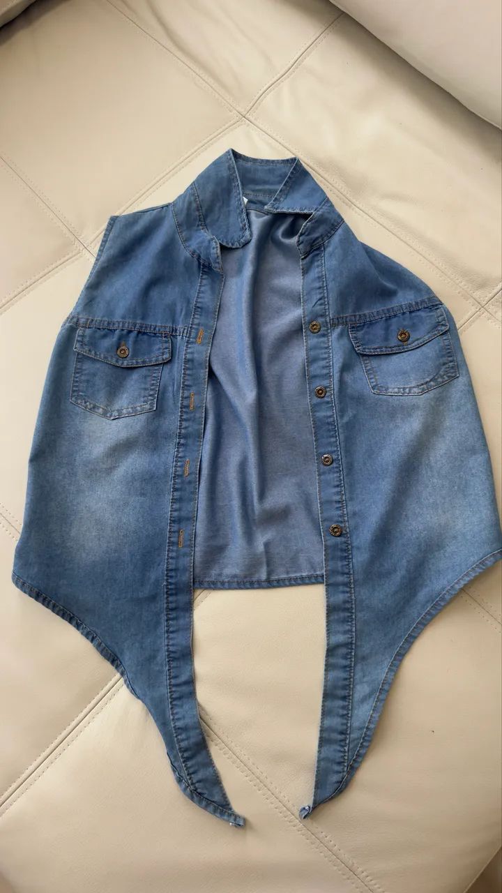 colete feminino jeans p - Foto 5
