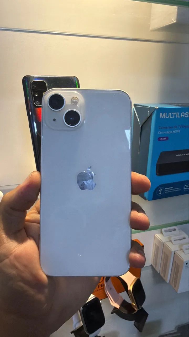 iPhone 13 Branco telefone em excelente estado possui caixa e cabo original  - Foto 2