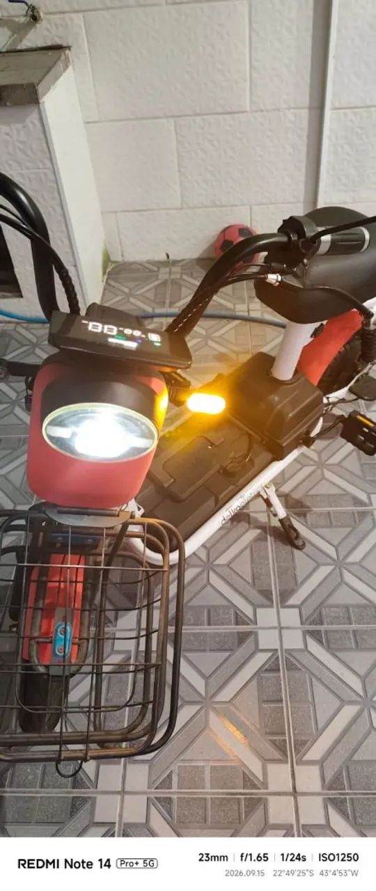 Bicicleta elétrica tipo motinha nova - Foto 4