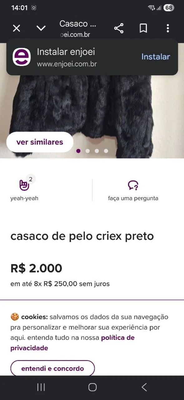 Casaco de pele criex g - Foto 2