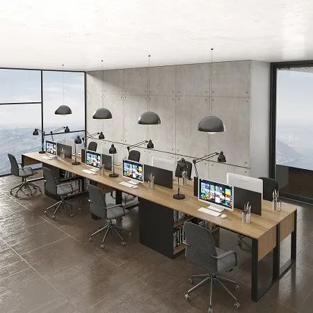  Platform with 8 Straight Desks + 4 Partitions, Excellent Value for Money, R$4,693.20!