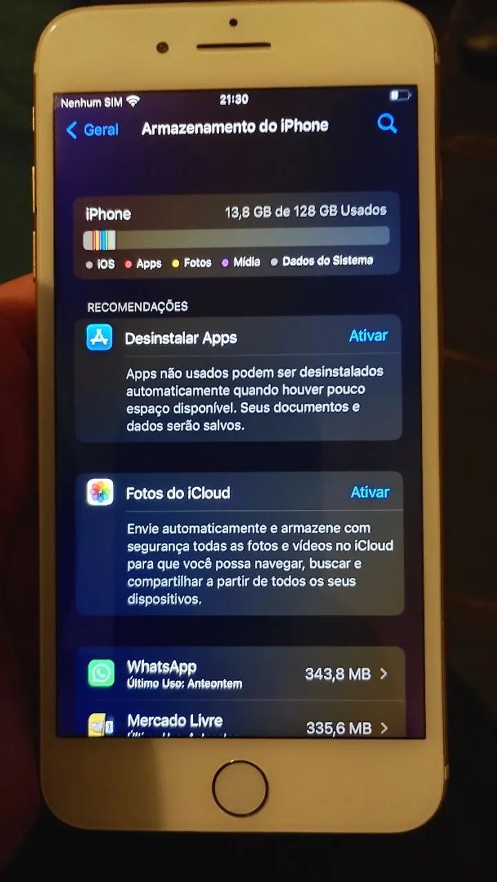 Celular iPhone 7plus.. com defeitos Lê bem a descrição  - Foto 3