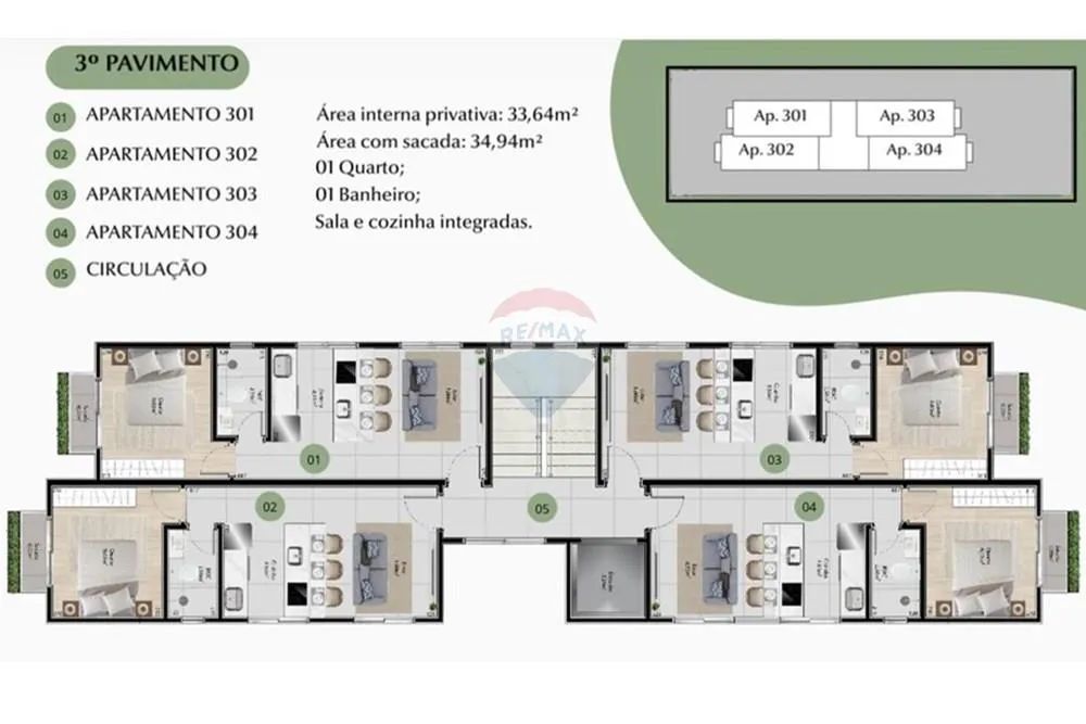 Apartamento na planta com sacada e elevador / Entrada parcelada até 2027 - Foto 5