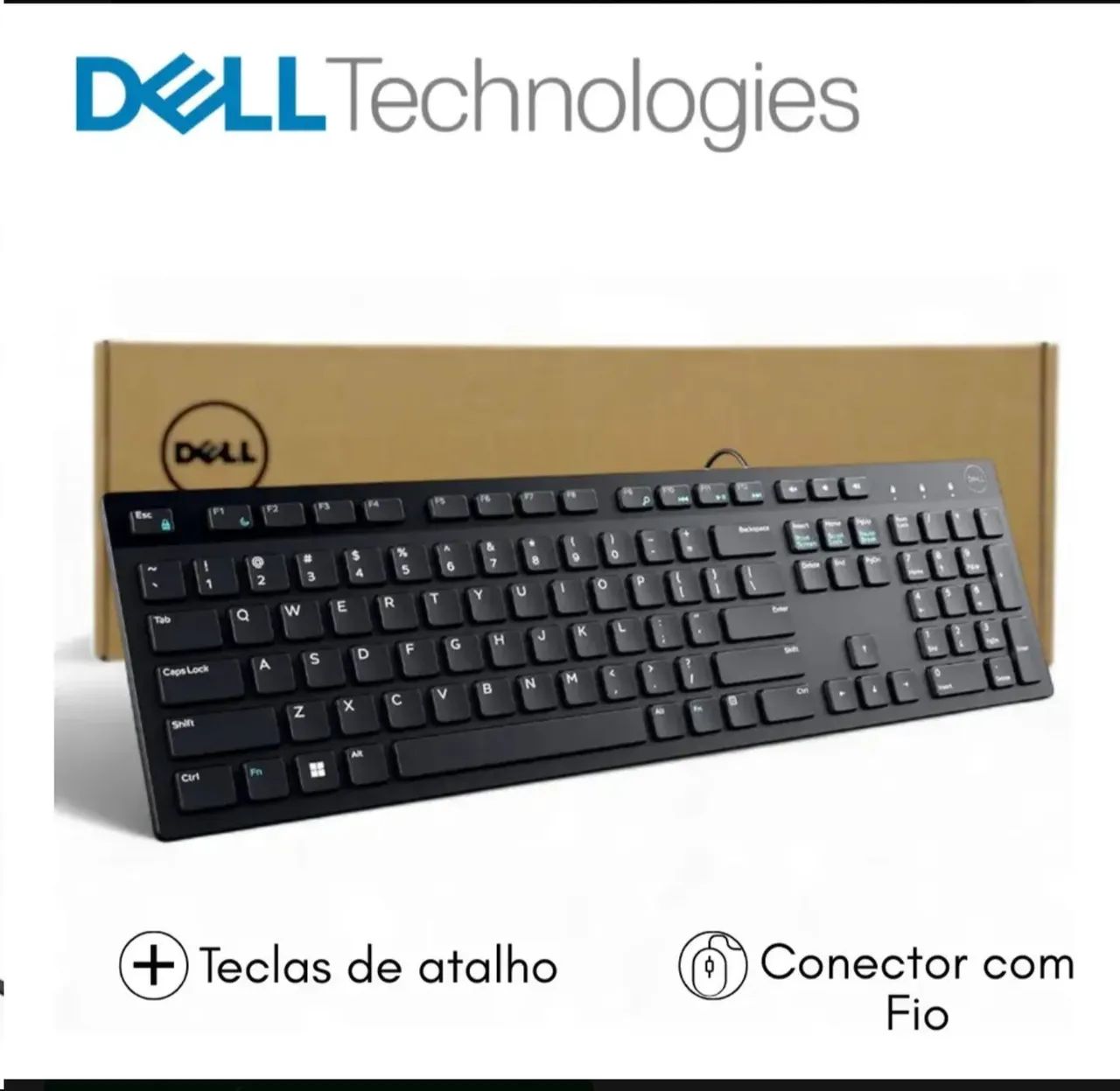 Teclado Dell com fio - Novo - Foto 4