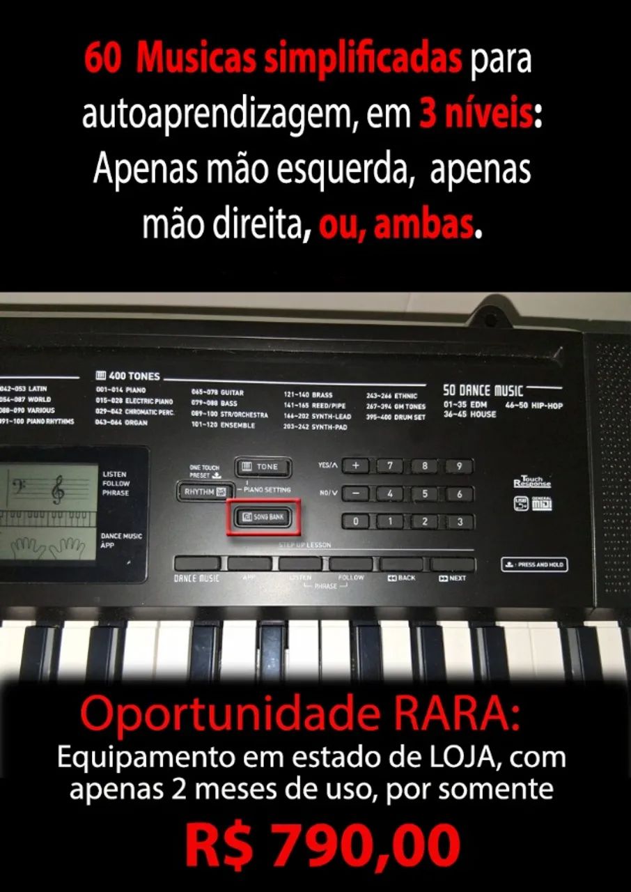 Teclado Arranjador Casio CTK.3.500 - Foto 3
