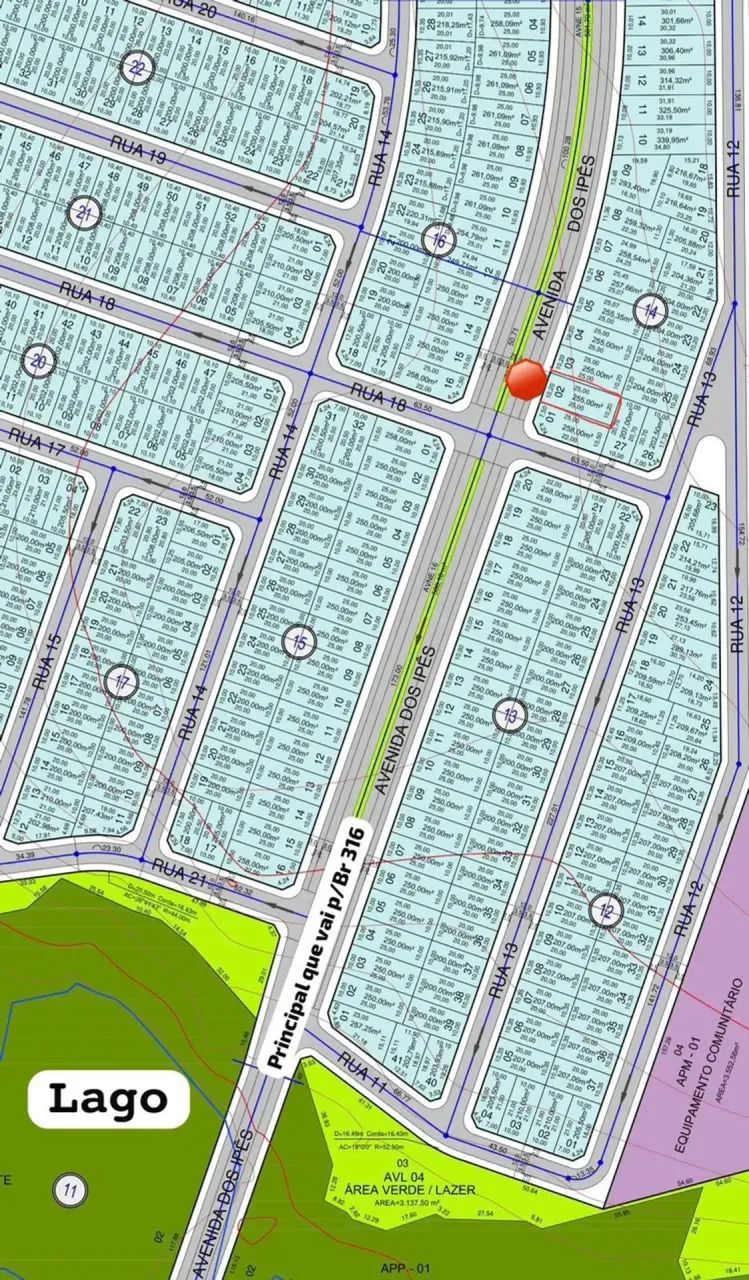 Lote Nova Benevides - Repasse - Na principal proximo do lago e da Br 316 - Foto 3